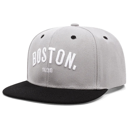 Flat Edge Hat Boston 1630 Street Hip Hop Hat