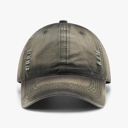 New Style Plain Washed Soft-Top Men's Large Head
