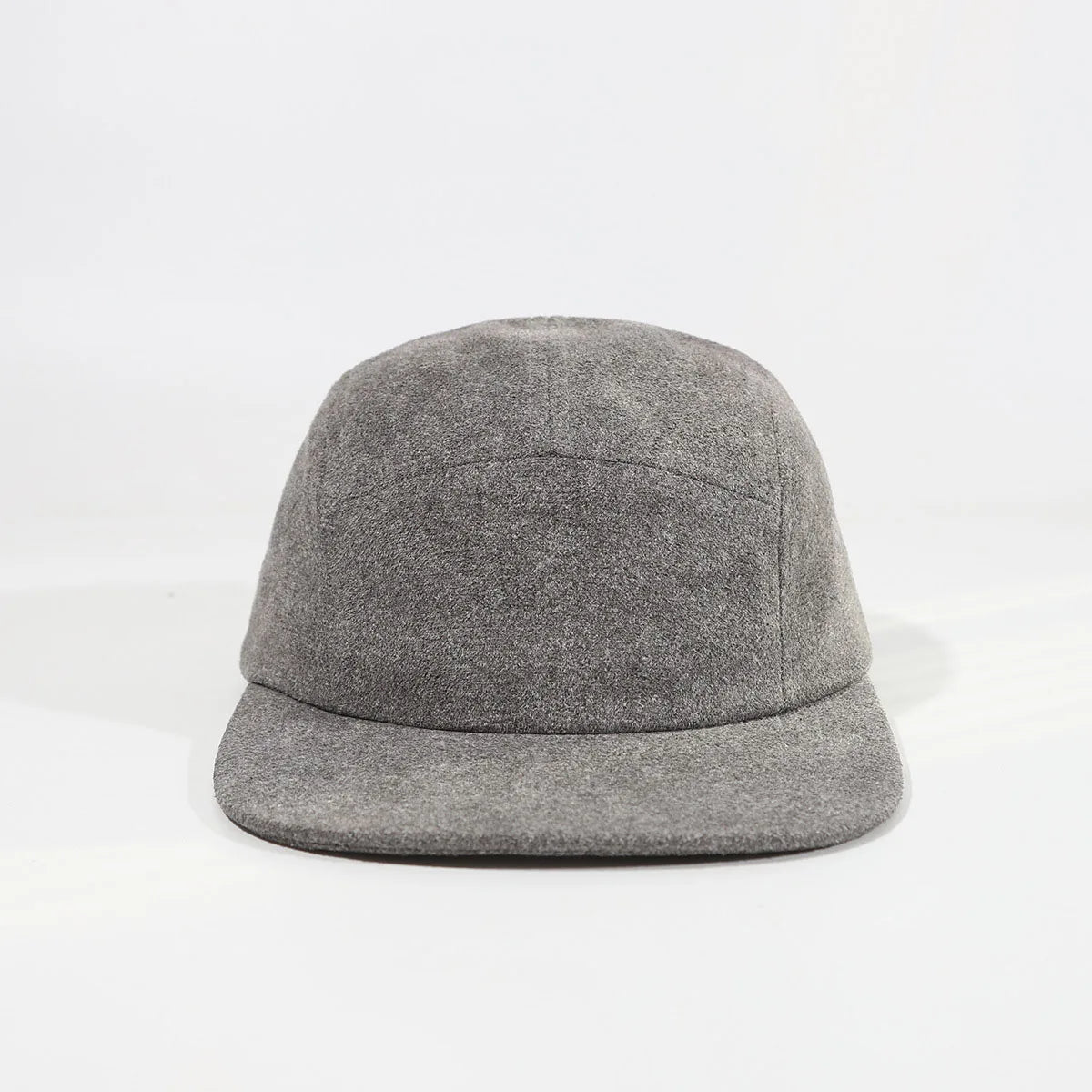Suede Velvet 5 Panels Cap Flat Bill Running Hat