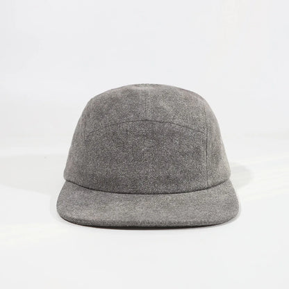 Suede Velvet 5 Panels Cap Flat Bill Running Hat
