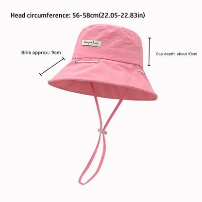 Korean Style Foldable Fisherman Hat Wide Brim