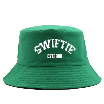 Wholesale Hot Sale Bucket Hat Print 1989 Summer Cotton Sun Beach Hat