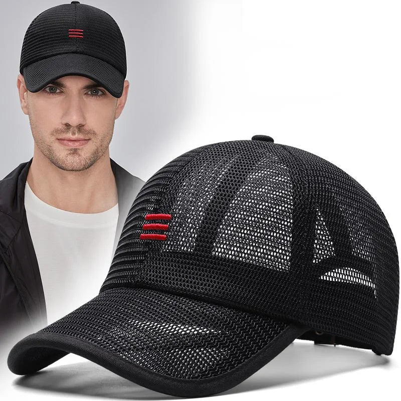 Drop Shipping Summer Full Mesh Big Size Baseball Cap