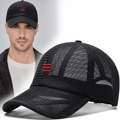 Drop Shipping Summer Full Mesh Big Size Baseball Cap