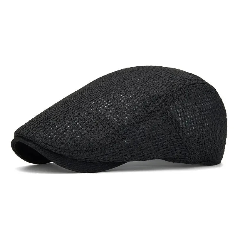 Summer Polyester Solid Newsboy Caps Flat Cap