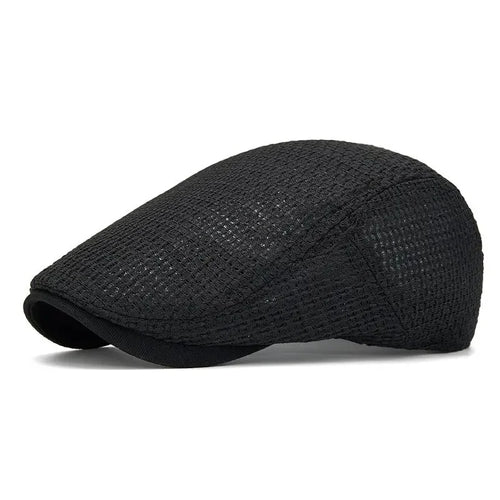 Summer Polyester Solid Newsboy Caps Flat Cap