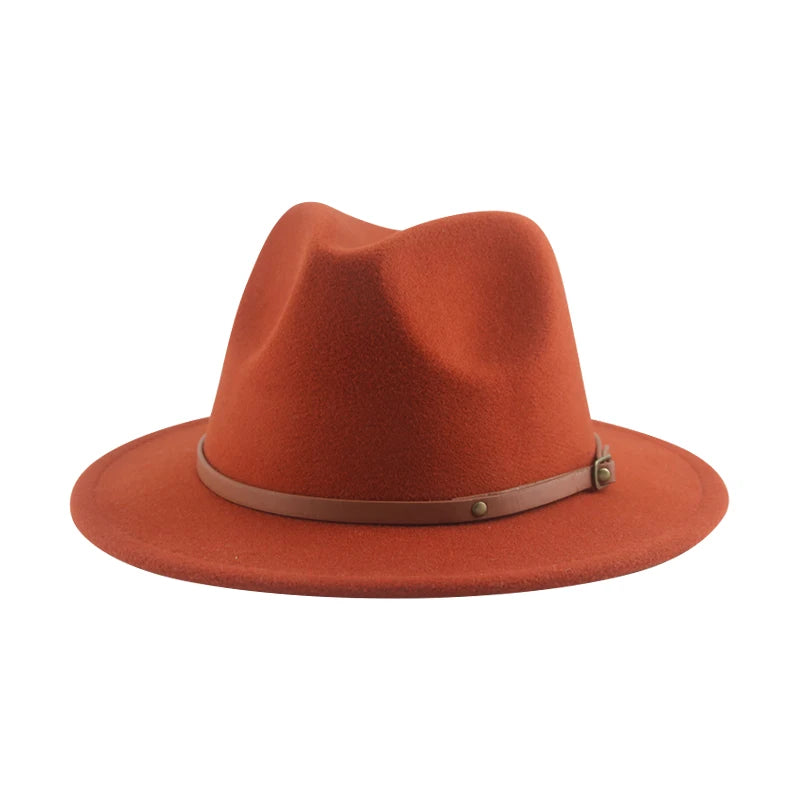 Hats For Women Kids Child Small 52cm Solid Belt Kids Fedora Formal Dress Wedding