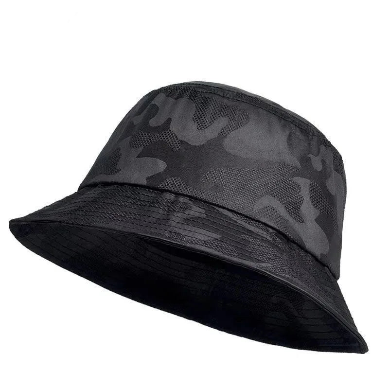 Bbreathable Camouflage Fisherman Hat Fashion Shade Bucket Hats Men Women