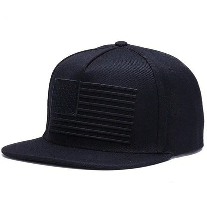American Flag Embroidery Hip Hop Hats Outdoor Adjustable Casual Baseball Caps Sunscreen Hat