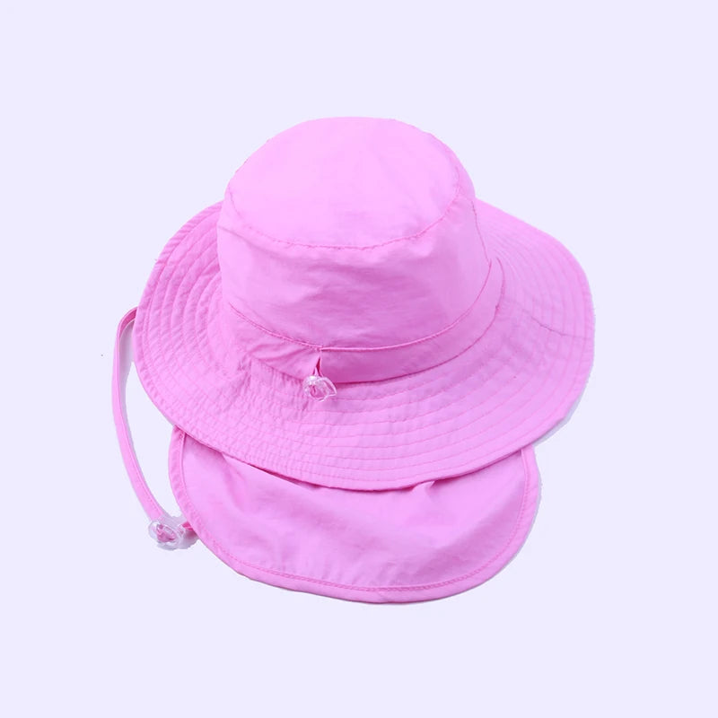 2-4 Years Summer Baby Hat Kids Cotton UV Protection Sun Cap Children