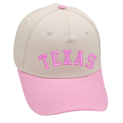 Texas Trucker Hat 3D Embroidery Two Tone Baseball Cap