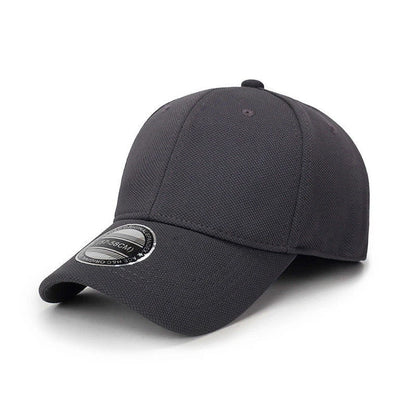 Fitted Baseball Cap Closed Back Curved Brim Sun Hat