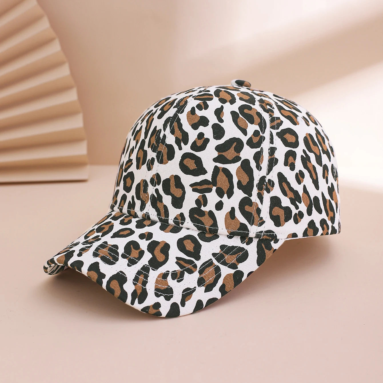 American Trend Retro Spicy Girl Style Leopard Print Baseball Cap