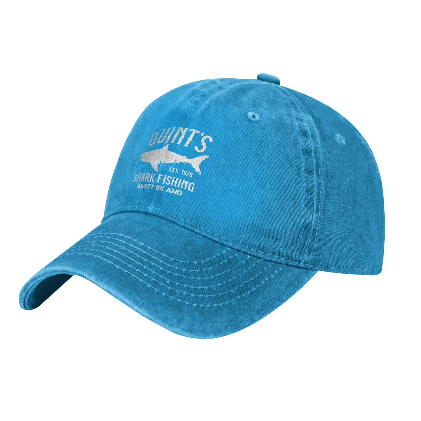 Fashion Quint's Shark Fishing Baseball Caps