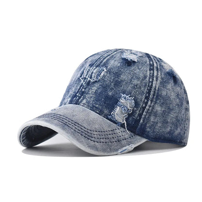 Denim Baseball Cap For Men Women Spring Summer Hats
