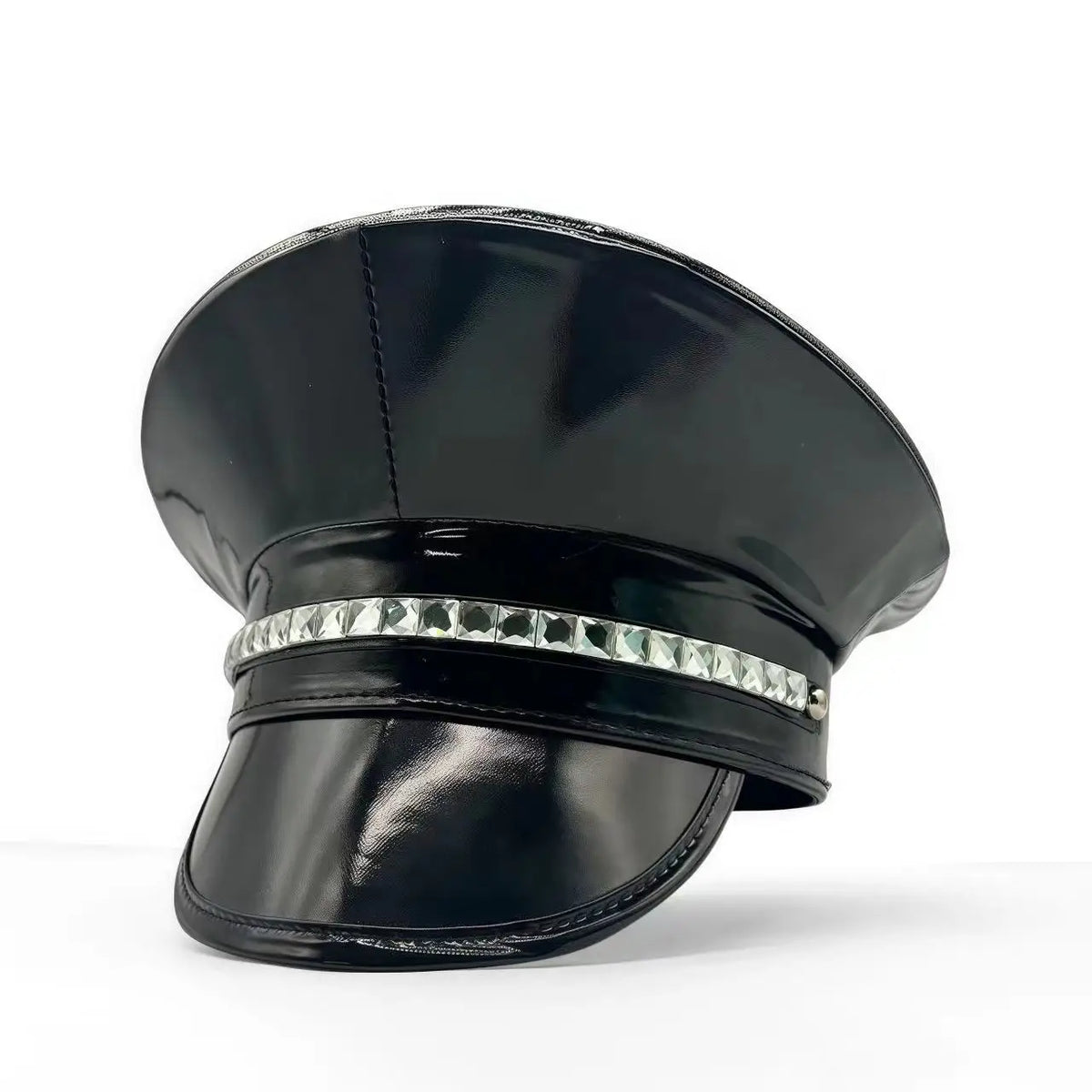 Steampunk Leather Gothic Captain Hat