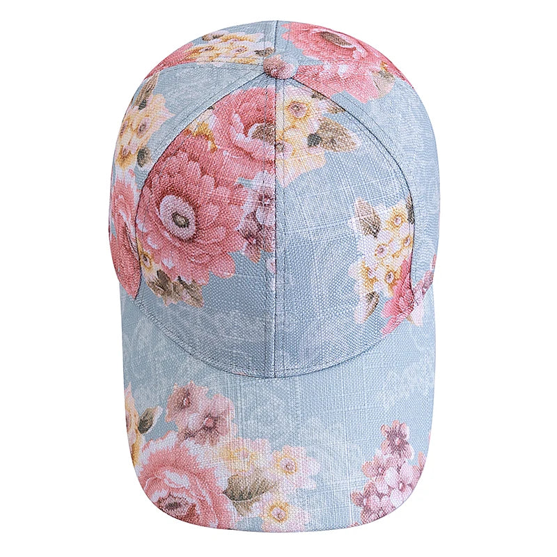 Style Women's Flower Pattern Baseball Cap