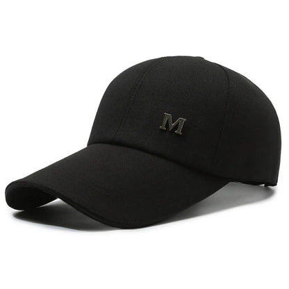 Baseball Cap M Letter Embroidery Pure Color Sun Hat Dad Hats Hip Hop Gorras Unisex Adjustable  Cotton Hat