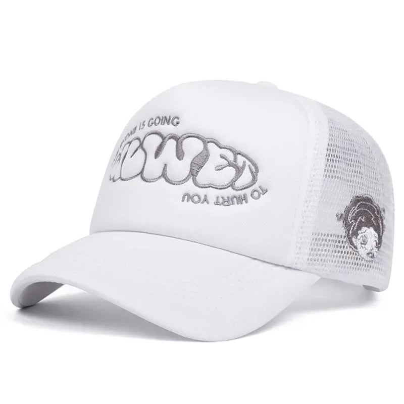 Creative Skateboard Hat Going Women's Side Embroidered Hip Hop Hat