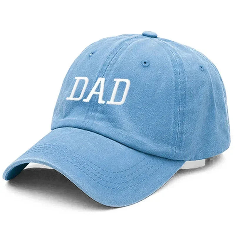 DAD MOM Embroidery Pure Cotton Baseball Cap Fashion Sport Golf Caps Sun Hat
