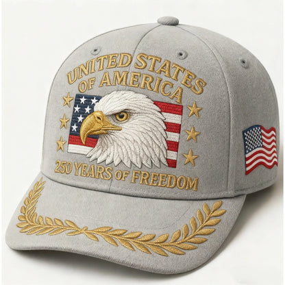 US 250th Anniversary Cap Patriotic Baseball Cap US 250th Anniversary Tribute Hat