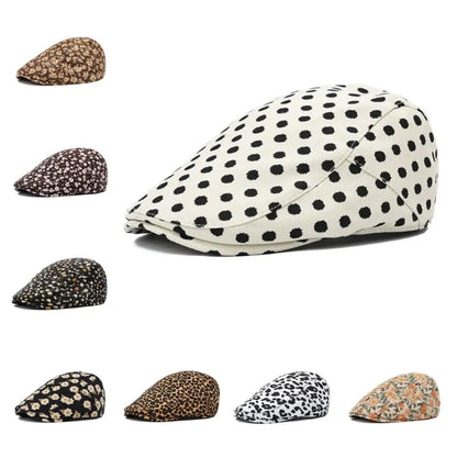 Fashion Retro Floral Beret Hat Fishing Casual Outdoor