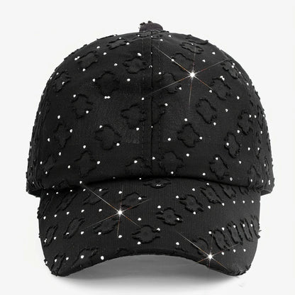 Women's Glittery Rhinestone-Embellished Baseball Cap