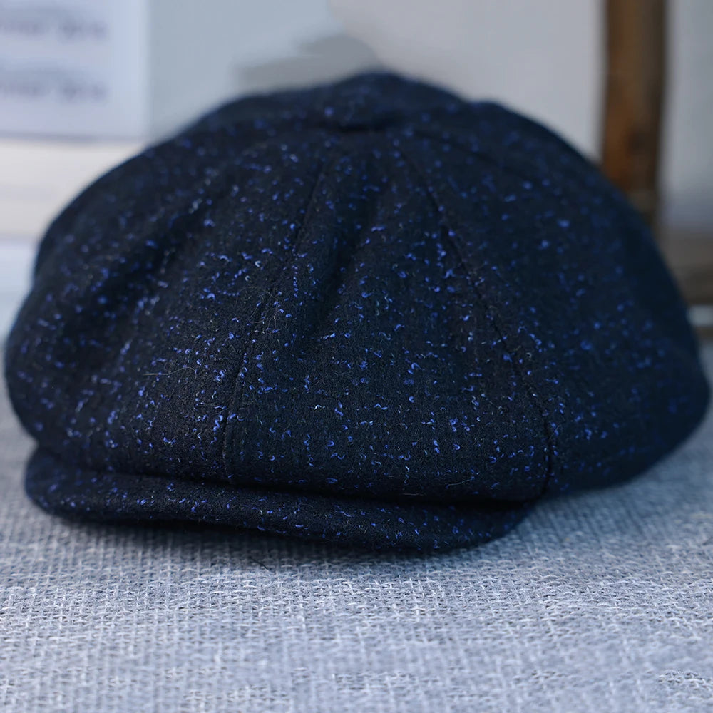 New Woman Newsboy Cap Men's Wool Hat 8 Panel Hat Baker Caps Retro Gatsby Hats