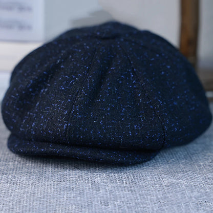 New Woman Newsboy Cap Men's Wool Hat 8 Panel Hat Baker Caps Retro Gatsby Hats
