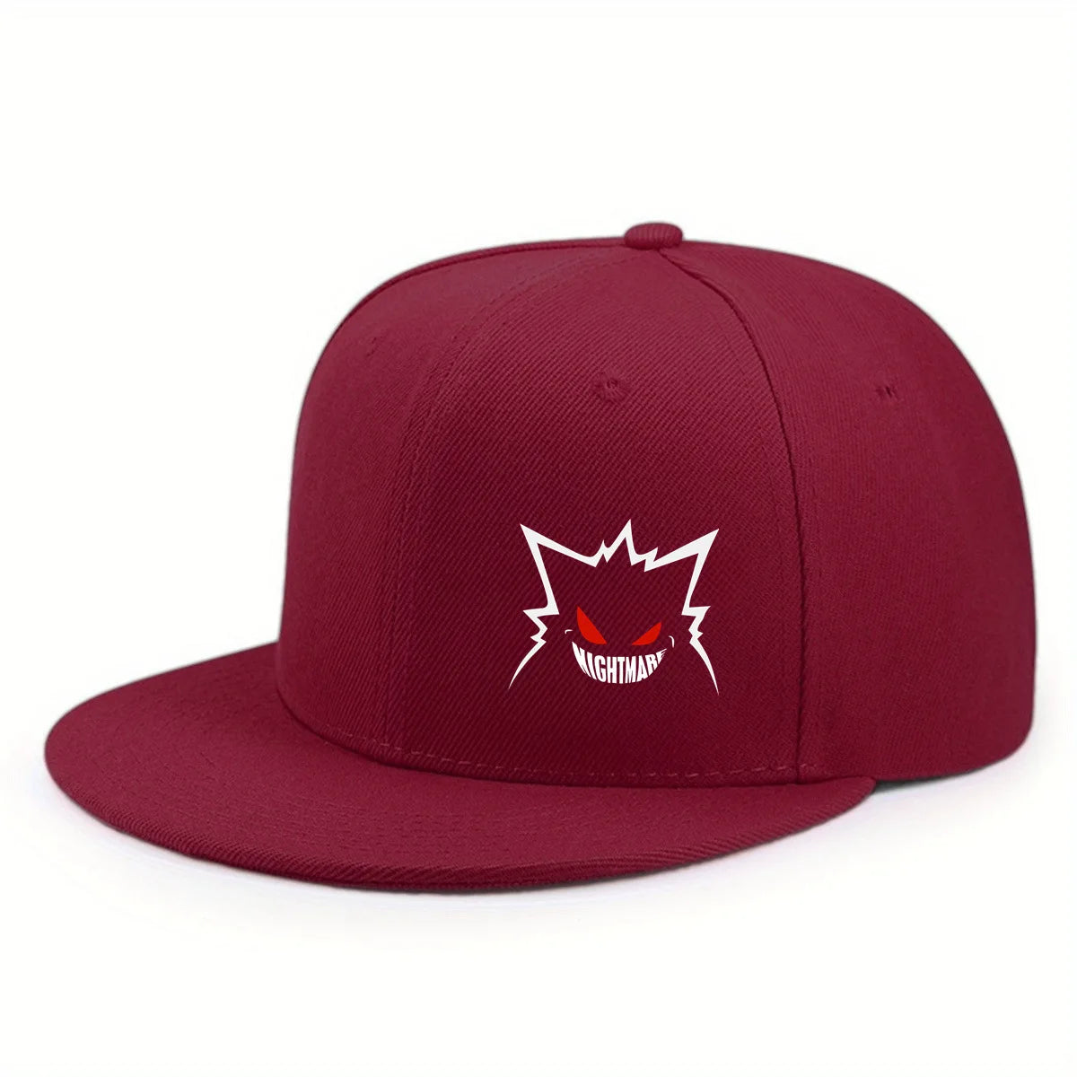 New Cute Expression Printed Flat brim Baseball Cap Outdoor Sports Event Casual Cap Hip Hop Street