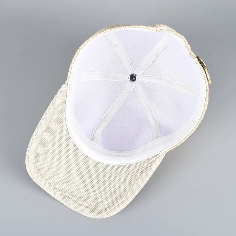Straw Baseball Cap New 2025 Spring Summer Outdoor