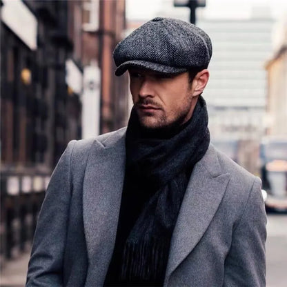 Autumn Winter Casual Men Newsboy Hat