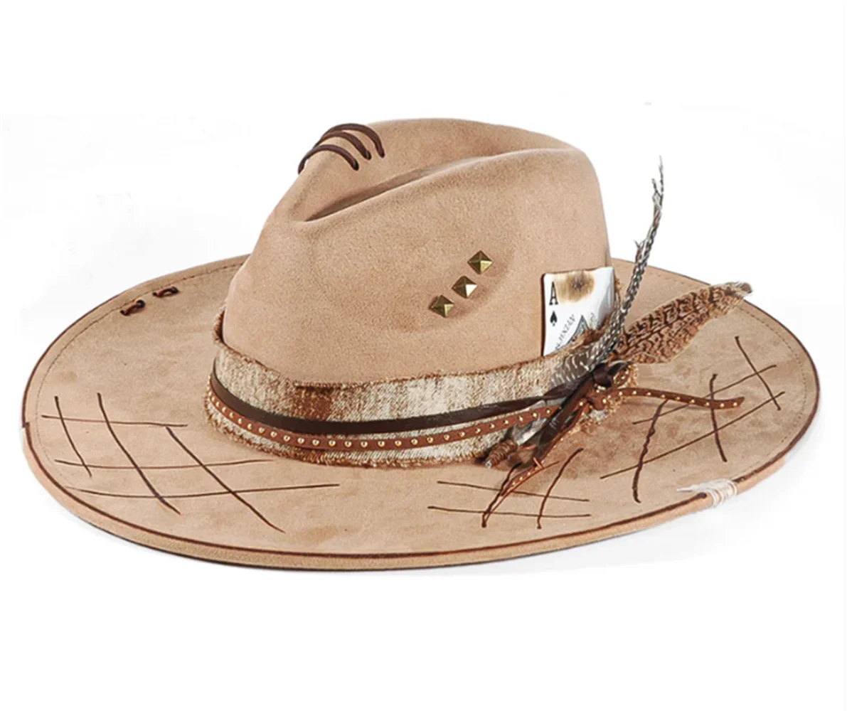 Handmade Fedora Hat Suede Men's And Women's Hat