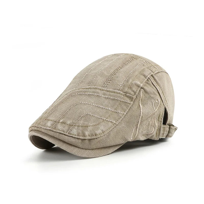 Spring Summer Solid Color Newsboy Caps Men
