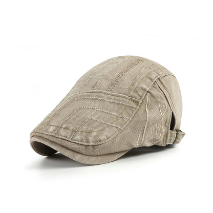 Spring Summer Solid Color Newsboy Caps Men