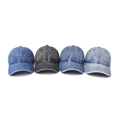 Denim Baseball Cap Men Women Vintage Cotton Jeans Blue Sun Hats