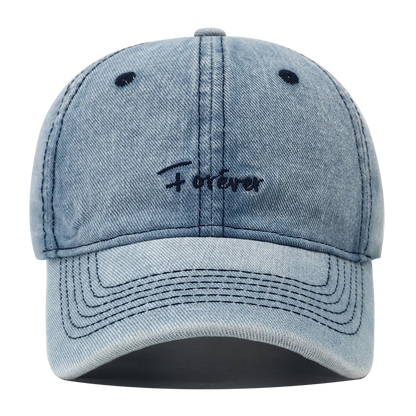2023 New Designer Forever Embroidery Washed Baseball Cap