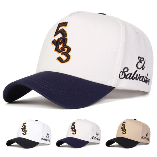 Unisex 503 Salvador Letter Embroidery Baseball Caps Spring and Autumn
