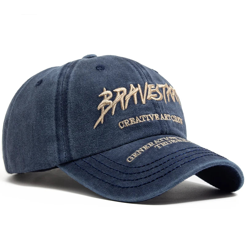 Fashion Women's Baseball Cap Embroidered Cotton Soft Top Men's Caps