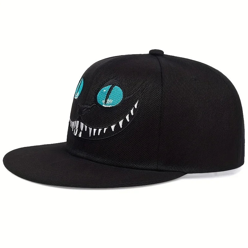 Unisex Cartoon Cat Embroidery Hip-Hop Hats