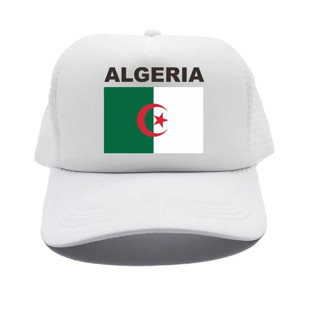 Cool Algeria Trucker Cap Men Algeria Flag Hat Baseball Cap