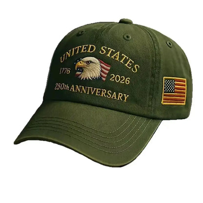 250th Anniversary Hat USA Patriotic Baseball Caps