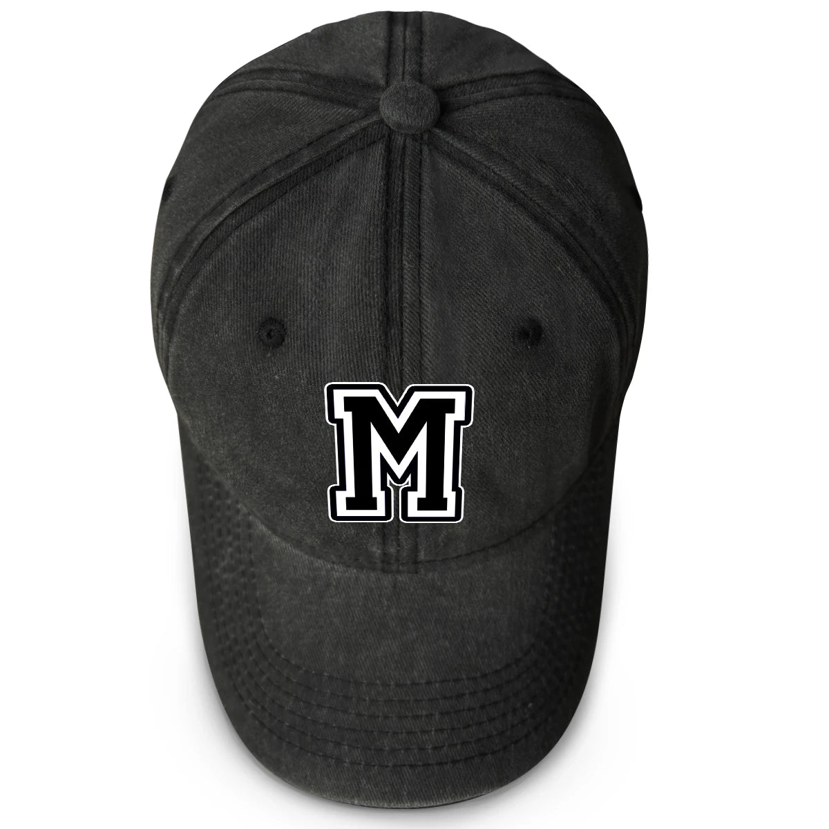 Popular Letters Print Baseball Caps Black Hat Gift Golf Dad Hat