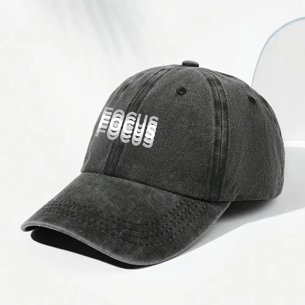 Minimal Letter Printed Baseball Cap Breathable Adjustable