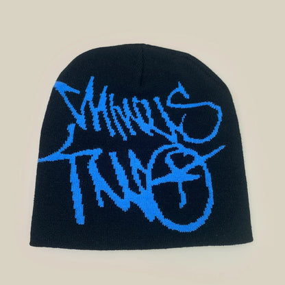 Niche American Street Jacquard Letters Knitted Hats New Men Women