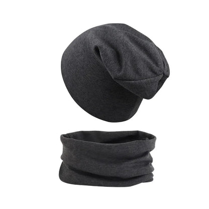 New Baby Hat Scarf Set Boys Girls Cap Autumn Winter Soft Elastic Beanie Hats Cotton