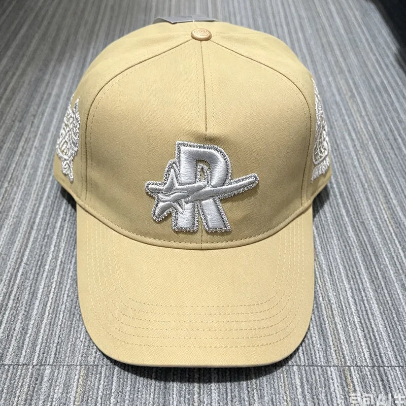 Contrast Brim 3D Embroidered Rough Play Hats