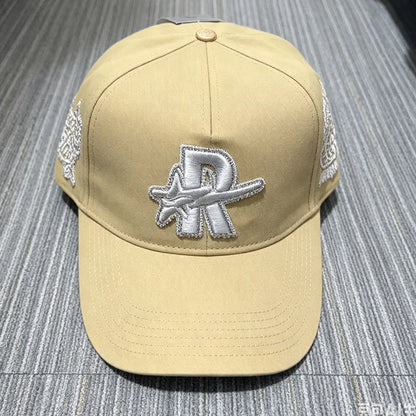 Contrast Brim 3D Embroidered Rough Play Hats