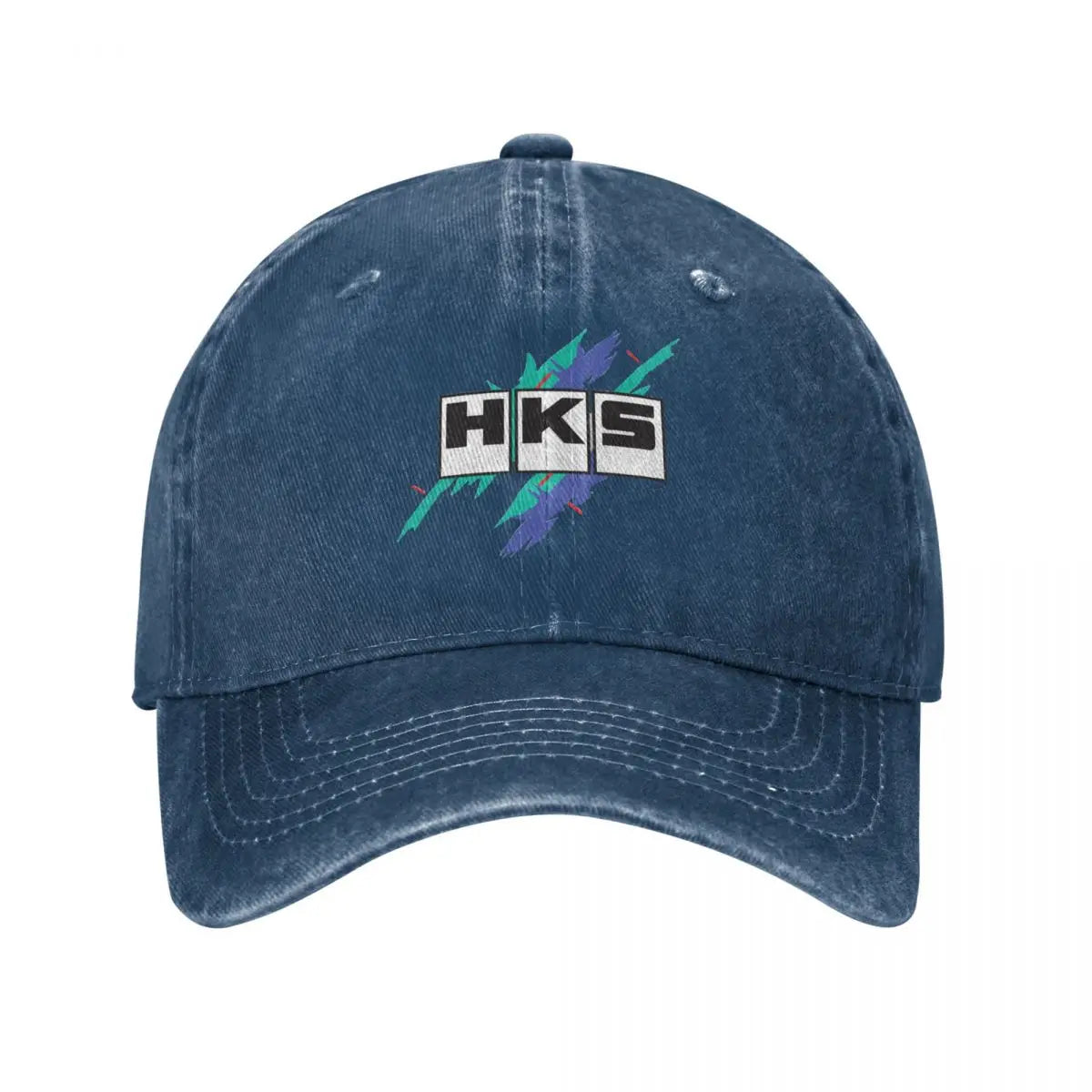 HKS Race Baseball Cap Vintage Distressed  R32 GT-R Headwear Men Women