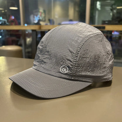 Letter Embroidered Short Brim Baseball Cap